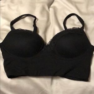 Black push up bra